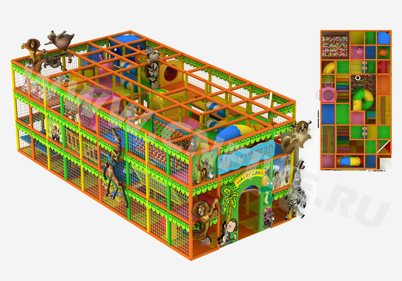 Игровой спортивный лабиринт для детского сада CNF-A17104 цена
