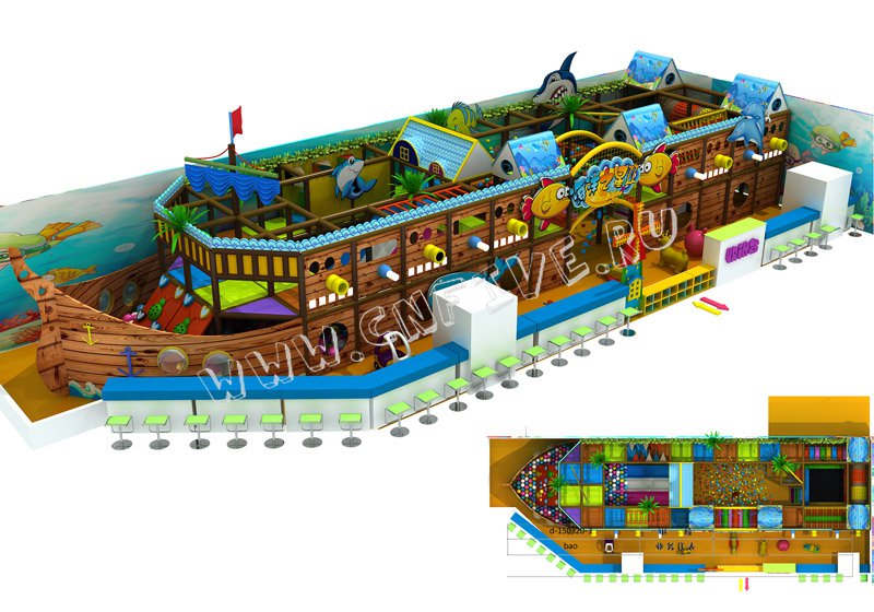 Детский игровой лабиринт для детского сада многоуравневый заказатьCNF-A84