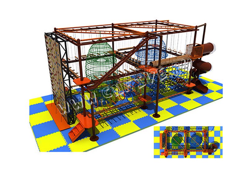 Детский игровой верёвочный лабиринт для детсадов от китая CNF-B14