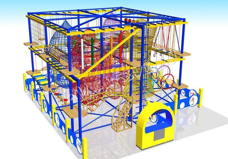 Детский игровой верёвочный лабиринт  для детского сада цена CNF-B15 OEM в китае