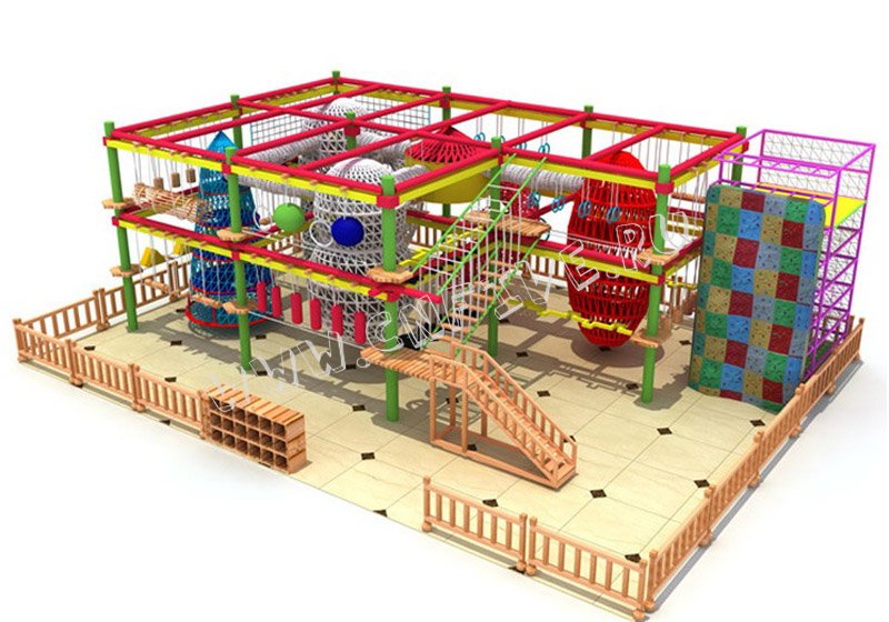 Детский игровой верёвочный лабиринт  для детского сада многоуравневый заказ CNF-B16