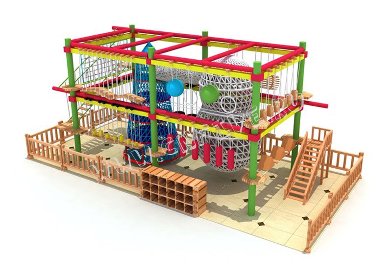 Детский игровой верёвочный лабиринт  для гостиницы CNF-B17