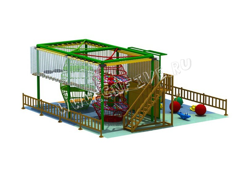 Детский игровой верёвочный лабиринт  для детского сада под заказ CNF-B23 многоуравневы