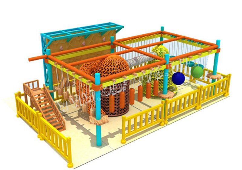 Детский игровой верёвочный лабиринт  для детского сада многоуравневый заказ CNF-B26