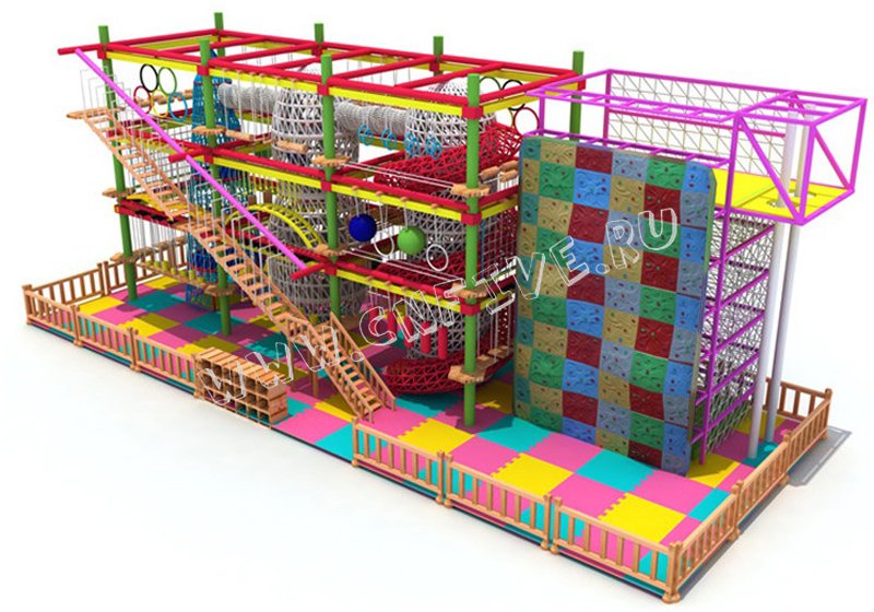 Детский игровой верёвочный лабиринт  для детсадов CNF-B32