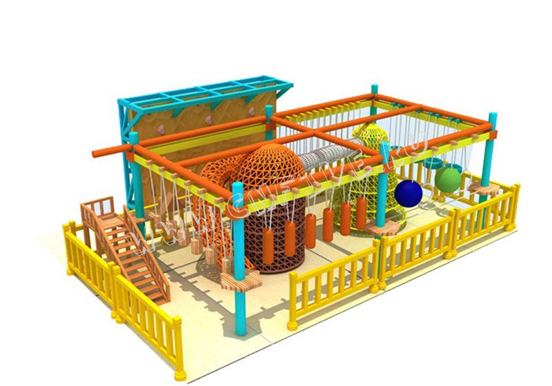 Детский игровой верёвочный лабиринт  для детского сада под заказ CNF-B33 многоуравневы