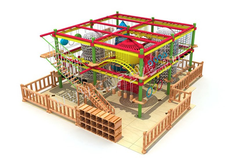 Детский игровой верёвочный лабиринт  для детсадов CNF-B52