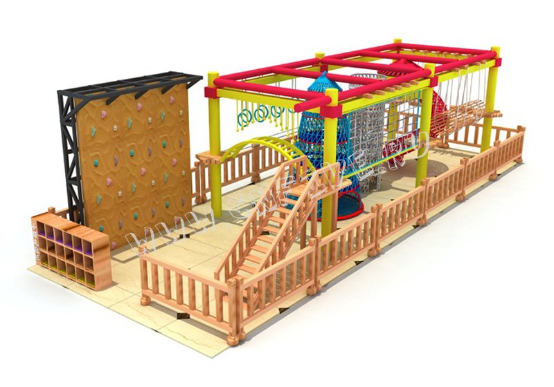 Детский игровой верёвочный лабиринт  для детского сада под заказ CNF-B53 многоуравневы