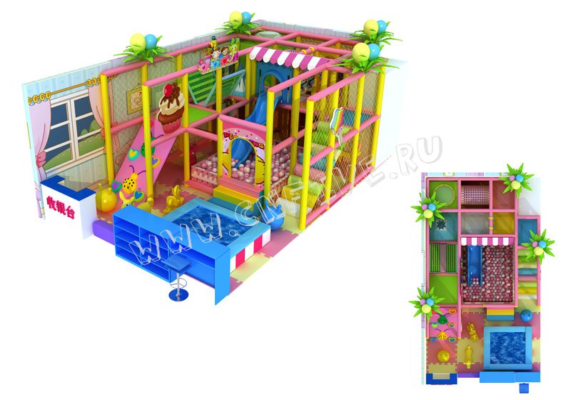 Детские игровые лабиринты для детских садов CNF-A85