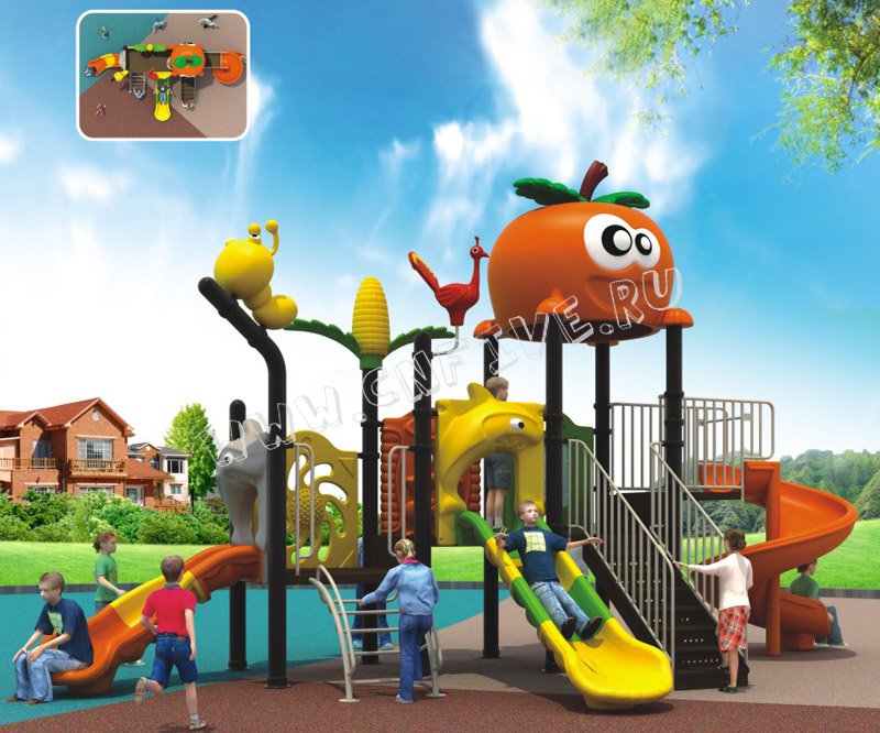 Детская спортивная плащадка для детского сада многоуравневый заказ CNF-C026-1