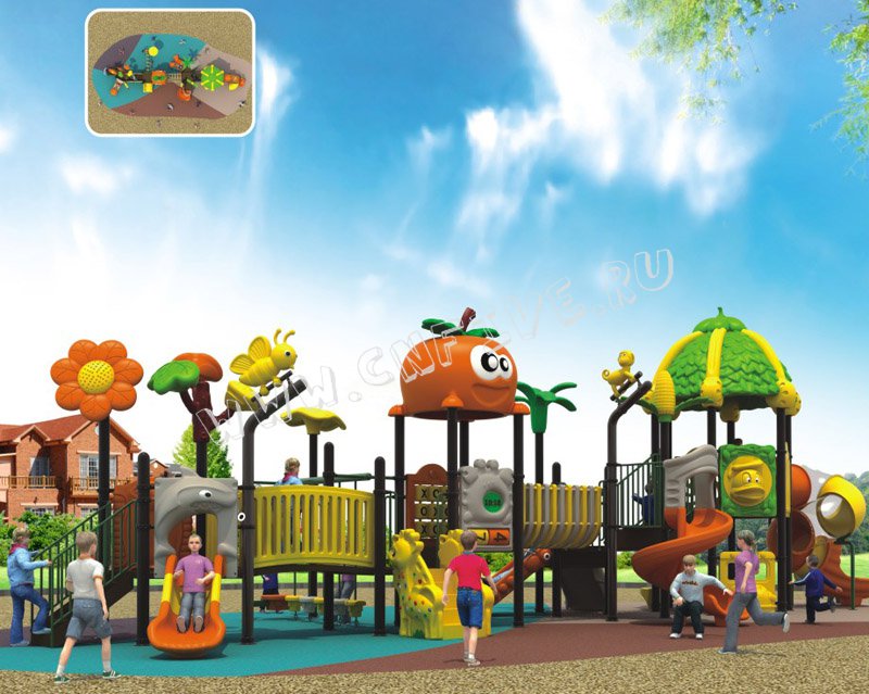 детский игровой комплекс для микрорайона на заказ CNF-C029-1