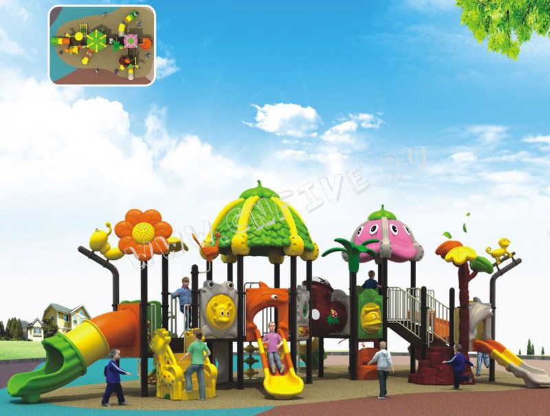 детский спортивный комплекс от производителя  для микрорайона на заказ CNF-C030-1