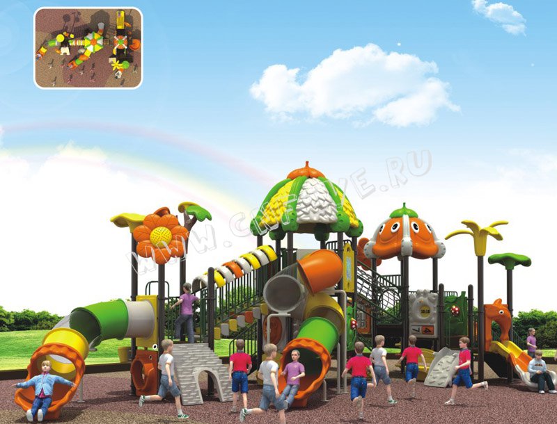 Детская игровая площадка для детского сада под заказ многоуравневый заказать CNF-C045-