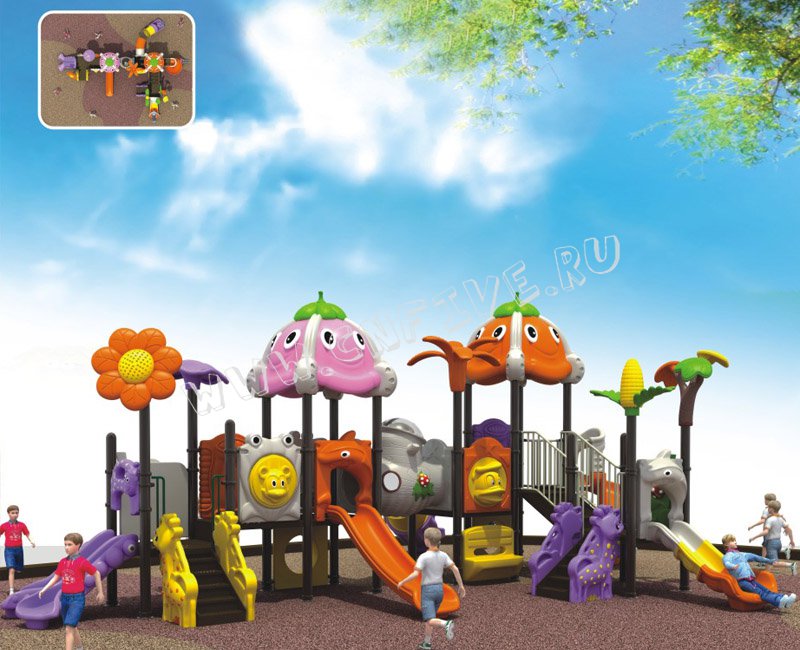 Детский игровой комплекс для детсадов от китая CNF-C046-1