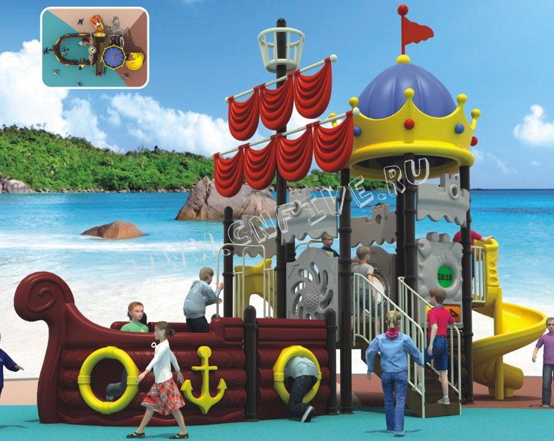 Детская игровая площадка для детского сада под заказ многоуравневый заказать CNF-C055-