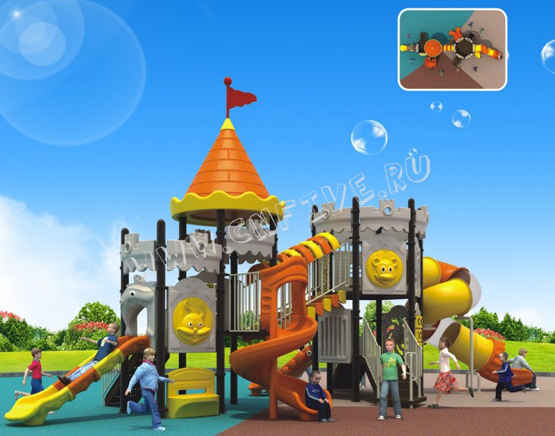 Детская спортивная плащадка для детского сада многоуравневый заказ CNF-C082-1