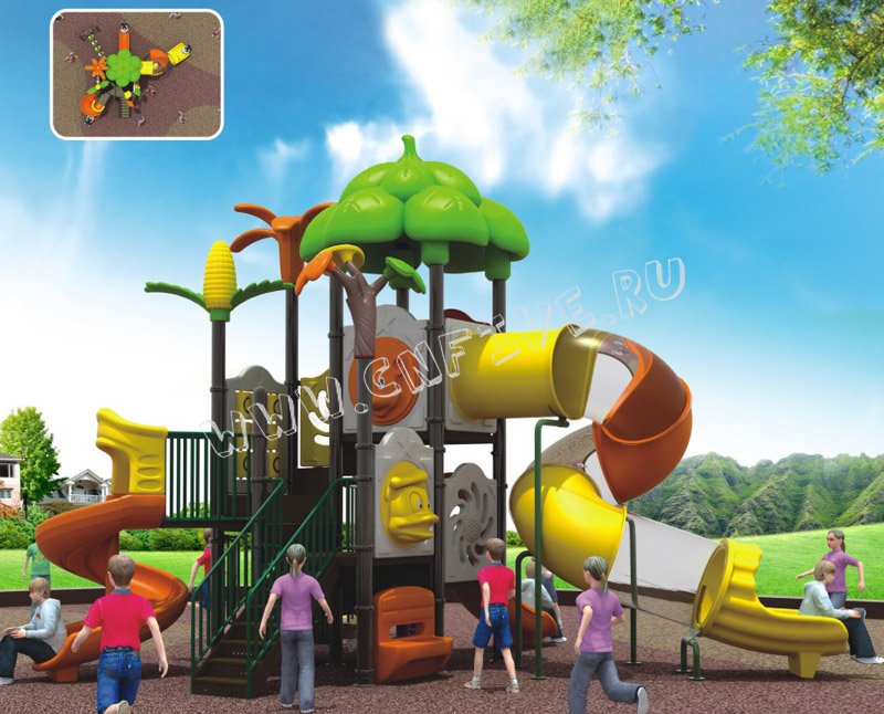 Детский игровой комплекс для детсадов от китая CNF-C090-1