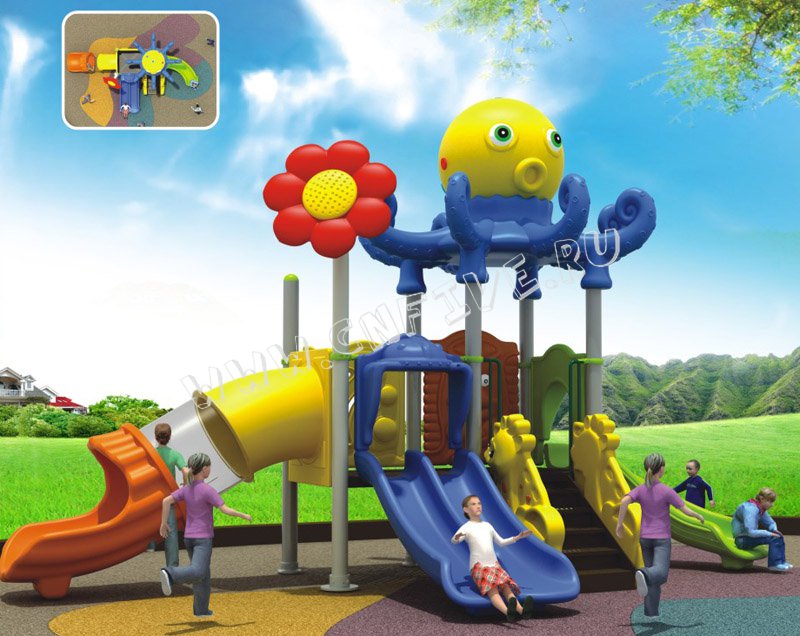 Детский игровой комплекс для детсадов от китая CNF-C124-1