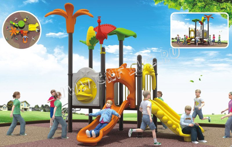 Детский игровой комплекс для детсадов от китая CNF-C146-2