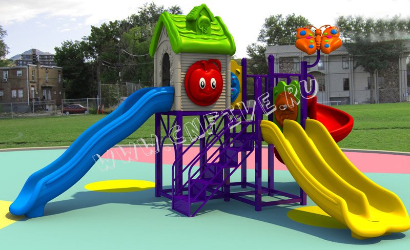 Детская спортивная плащадка для детского сада многоуравневый заказ CNF-CA011