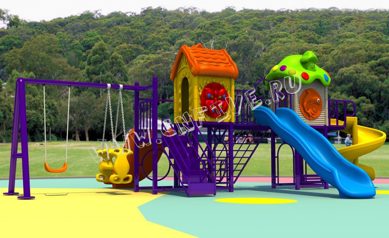 Детская спортивная плащадка для детского сада многоуравневый заказ CNF-CA021