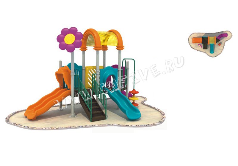 Детская спортивная плащадка для детского сада многоуравневый заказ CNF-C151-1