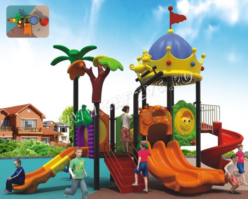 Детская спортивная плащадка для детского сада многоуравневый заказ CNF-C154-1