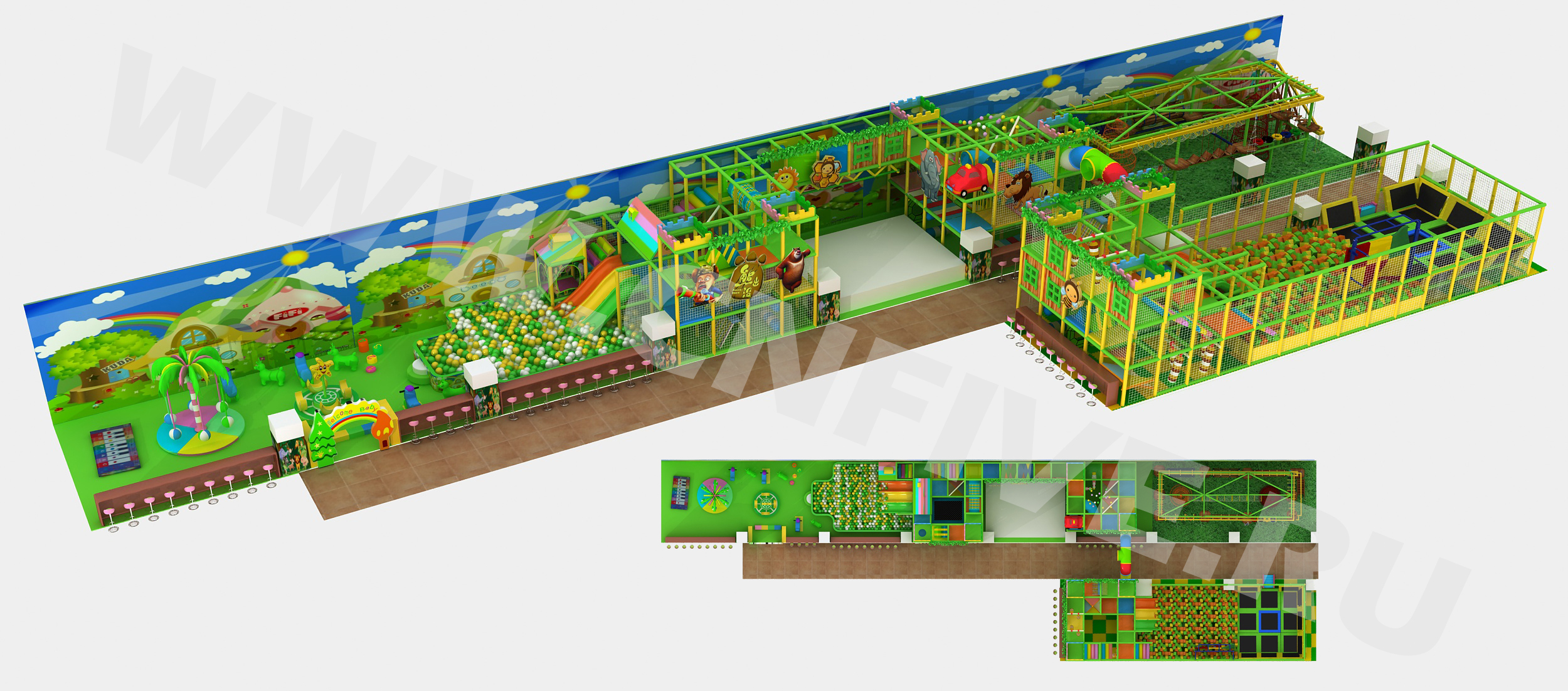 Игровой лабиринт для детского садаCNF-А17102 из Китая