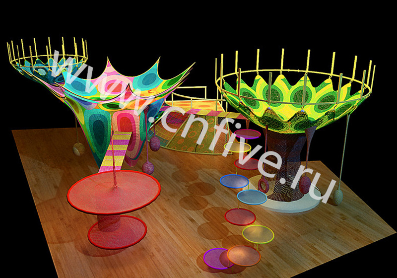 Аттракцион«Красочные сети» CNF-D170102 для ТЦ от производителя