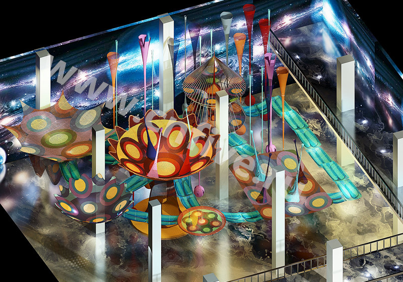 Аттракцион«Красочные сети» CNF-D170106 для детского клуба от производителя