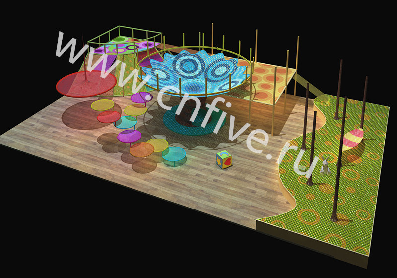 Аттракцион«Красочные сети» CNF-D170109 для ТЦ. цена