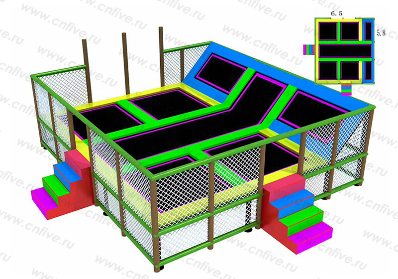Изготовляем батутные арены по параметрам Вашего помещения и п