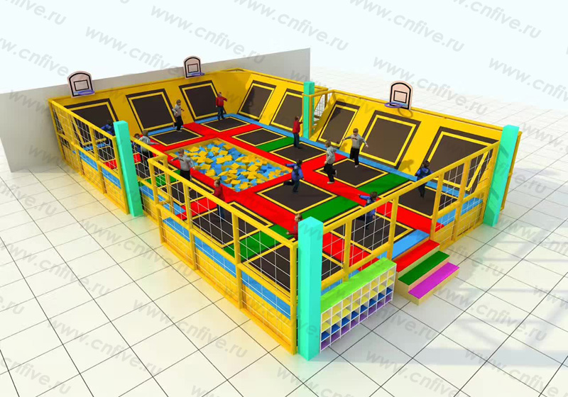 Батутные площадки для детей и взрослых купить в России CNF-D180814