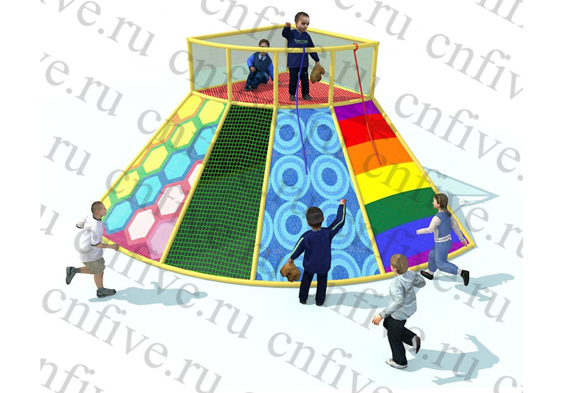 Красочные сети-радужный скалодром для детского клуба от произ