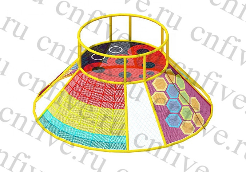 Красочные сети-радужный скалодром для детского клуба от произ